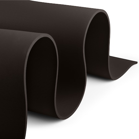 Wakeman Large Yoga Mat - 6x4 Non-Slip 8mm Exercise Mat for Home Workouts by Black 80-5221